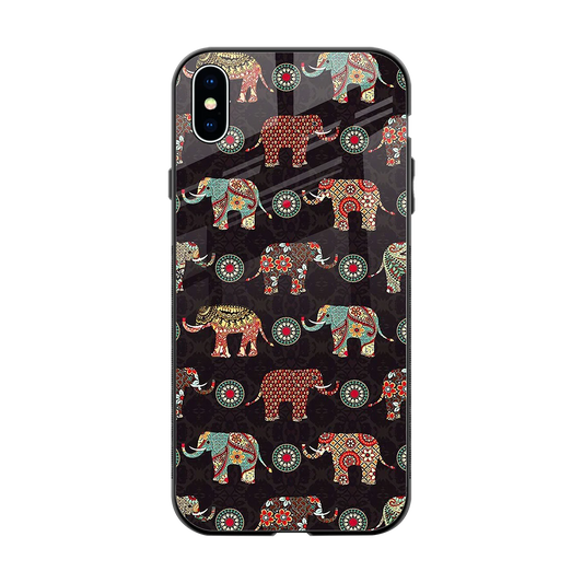Elephant Art back phone cover | glass case for iphone xs max