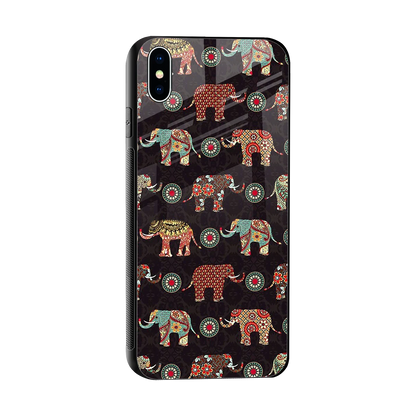 Elephant Art sleek iphone xs max cover with tempered glass back and TPU edges