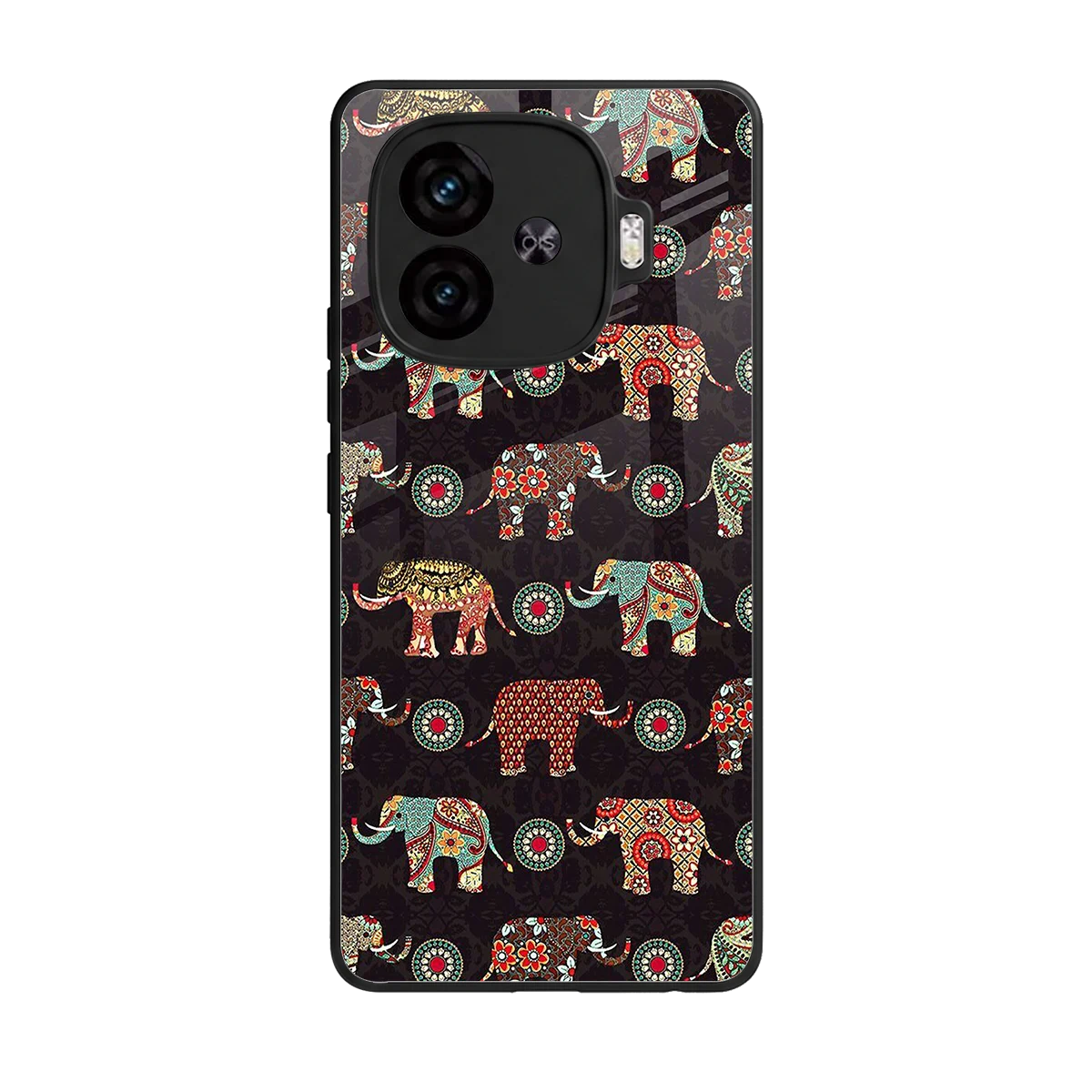 Elephant Art back phone cover | glass case for iqoo neo 10r 5g