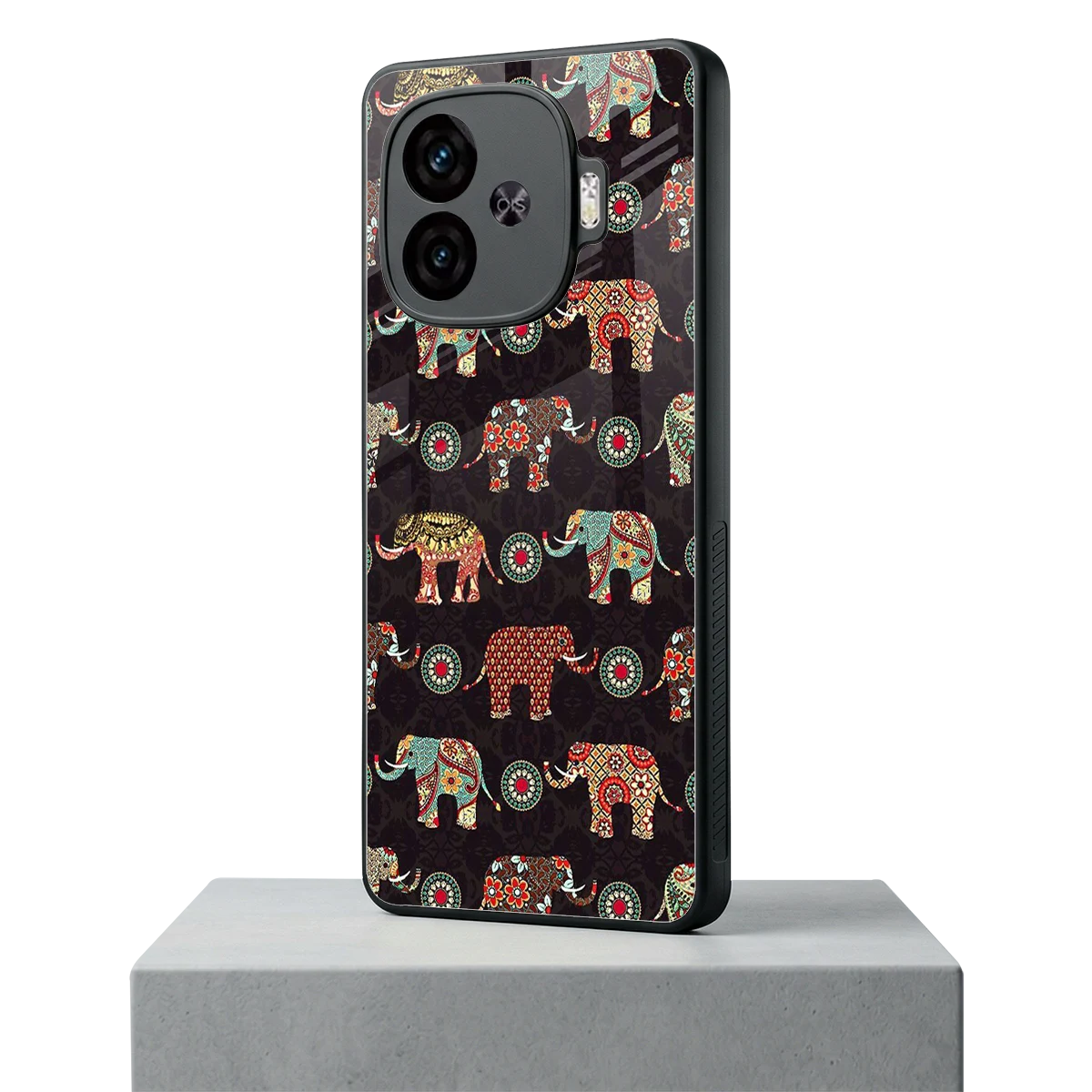 Elephant Art iqoo neo 10r 5g mobile cover | shockproof glass phone case