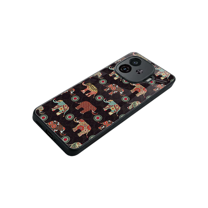 Elephant Art stylish phone case for iqoo neo 10r 5g | glossy glass and slim fit