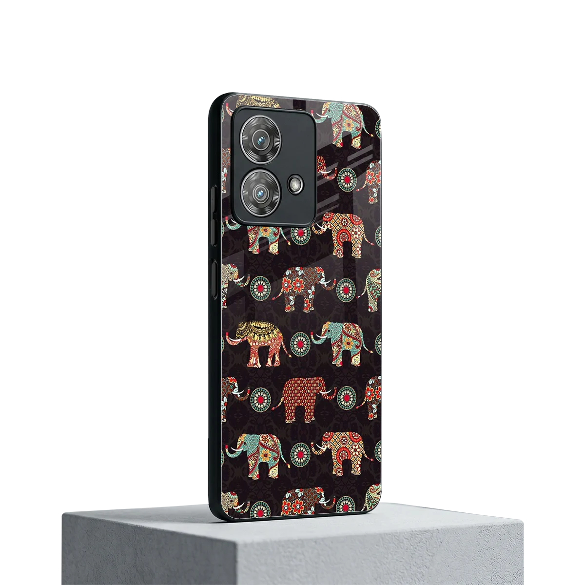 Elephant Art motorola edge 40 neo 5g mobile cover | shockproof glass phone case