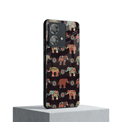 Elephant Art motorola edge 40 neo 5g mobile cover | shockproof glass phone case