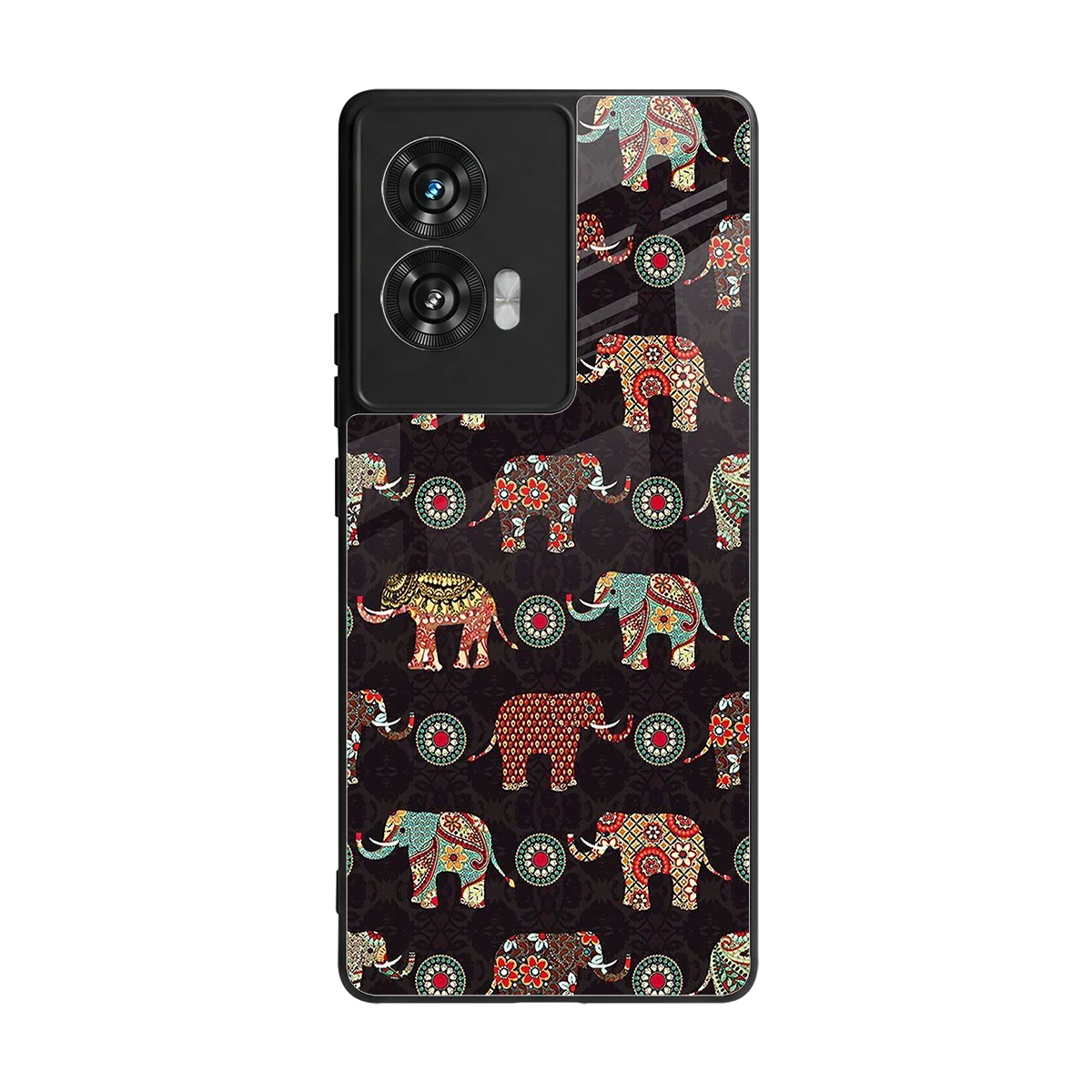 Elephant Art back phone cover | glass case for motorola edge 50 fusion