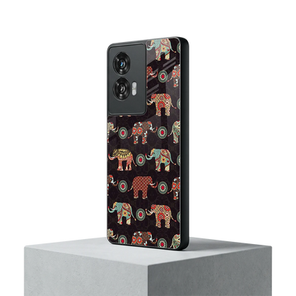 Elephant Art motorola edge 50 fusion mobile cover | shockproof glass phone case