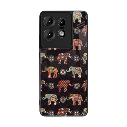 Elephant Art back phone cover | glass case for motorola edge 50 pro