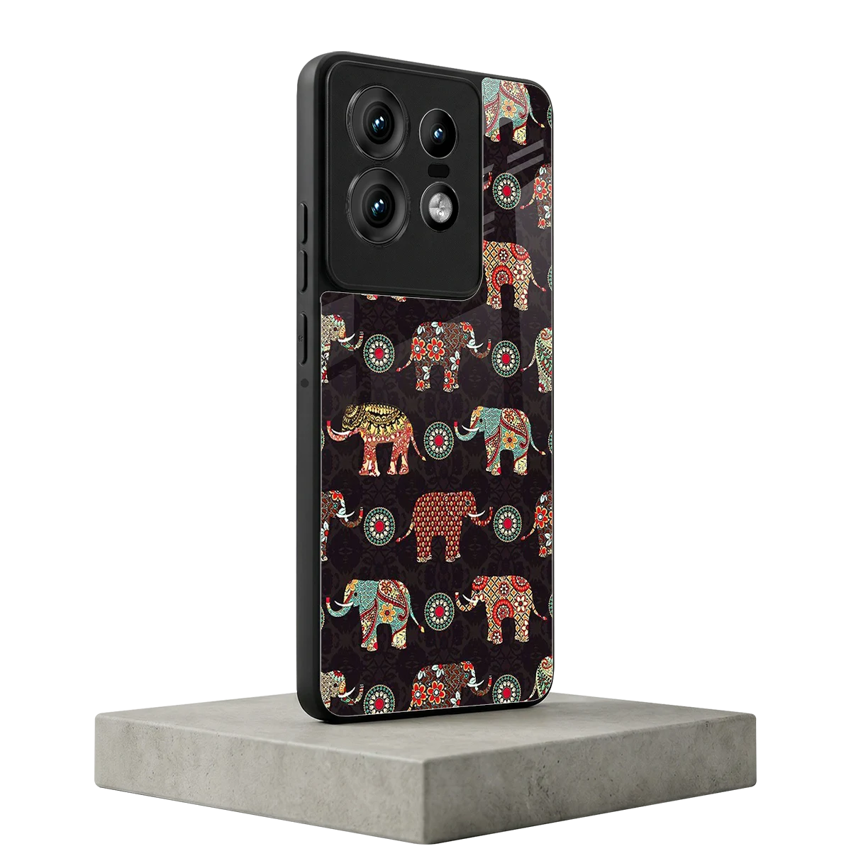 Elephant Art motorola edge 50 pro mobile cover | shockproof glass phone case