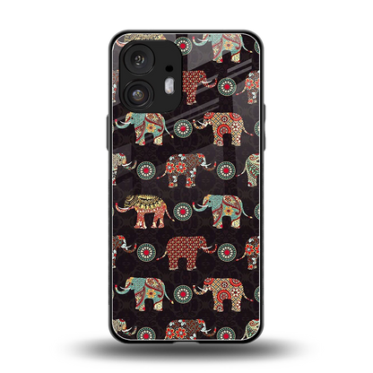 Elephant Art back phone cover | glass case for nothing phone 2
