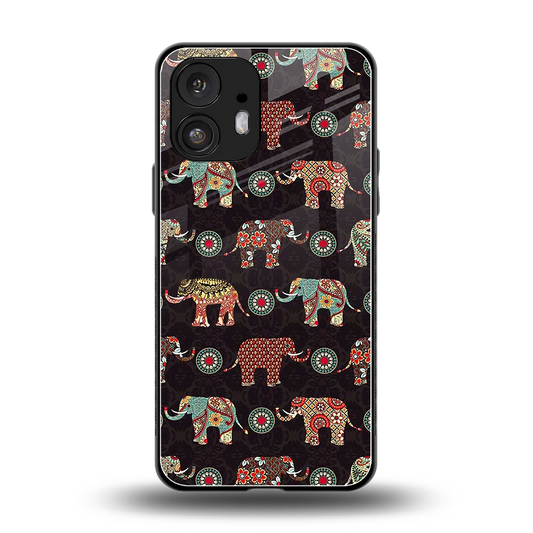 Elephant Art back phone cover | glass case for nothing phone 2