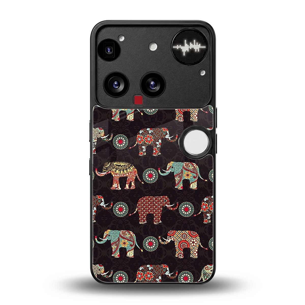 Elephant Art back phone cover | glass case for nothing phone 3