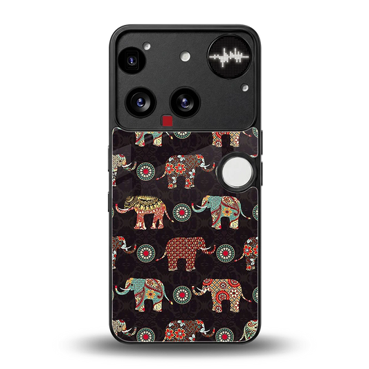 Elephant Art back phone cover | glass case for nothing phone 3