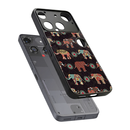 Elephant Art sleek nothing phone 3 cover with tempered glass back and TPU edges