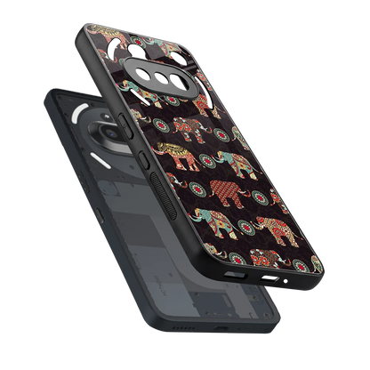 Elephant Art sleek nothing phone 3a cover with tempered glass back and TPU edges