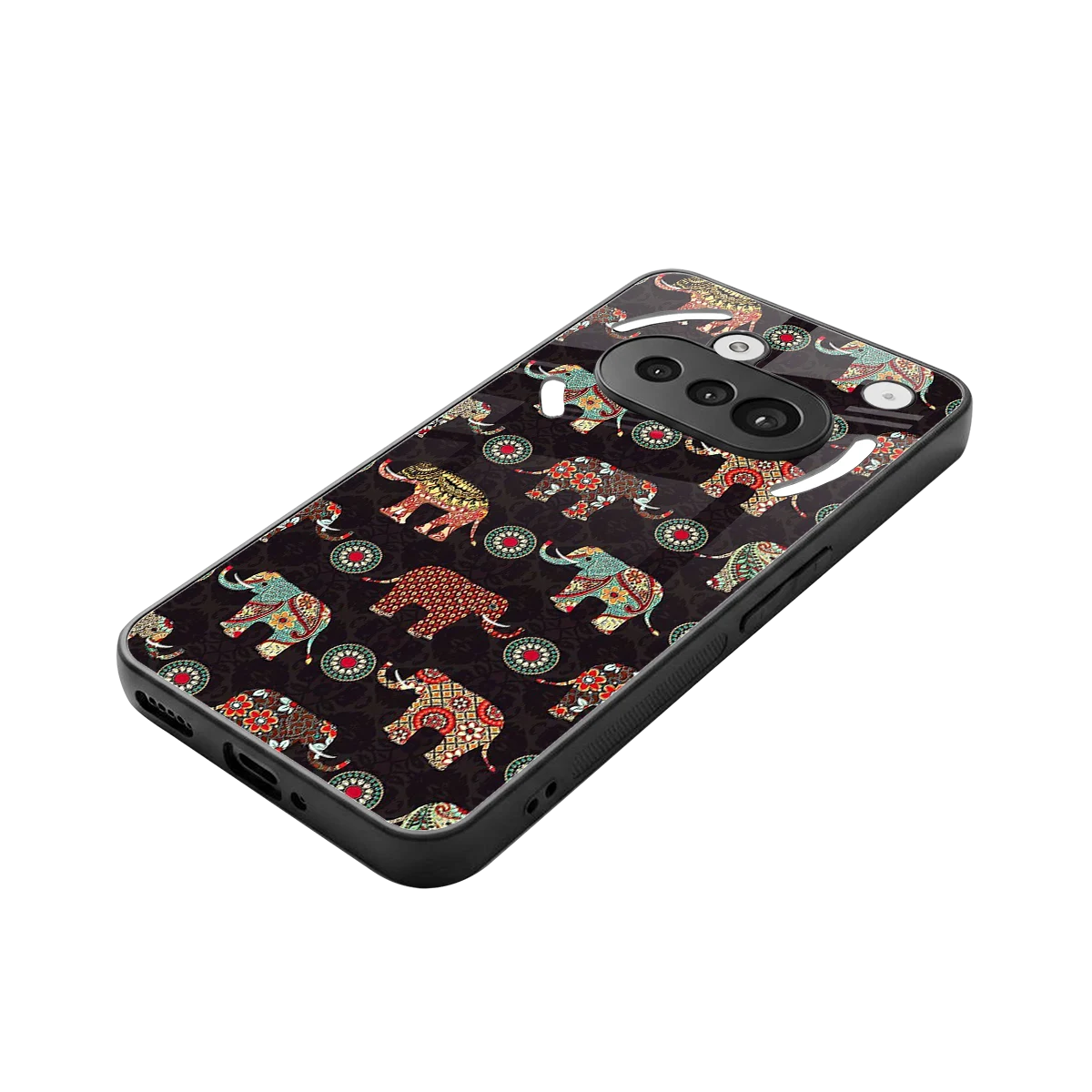 Elephant Art stylish phone case for nothing phone 3a | glossy glass and slim fit