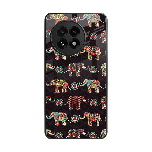 Elephant Art back phone cover | glass case for oneplus 13r