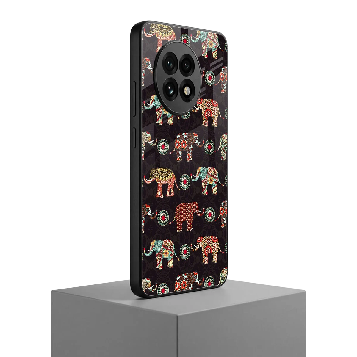 Elephant Art oneplus 13r mobile cover | shockproof glass phone case