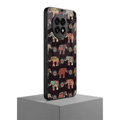 Elephant Art oneplus 13r mobile cover | shockproof glass phone case