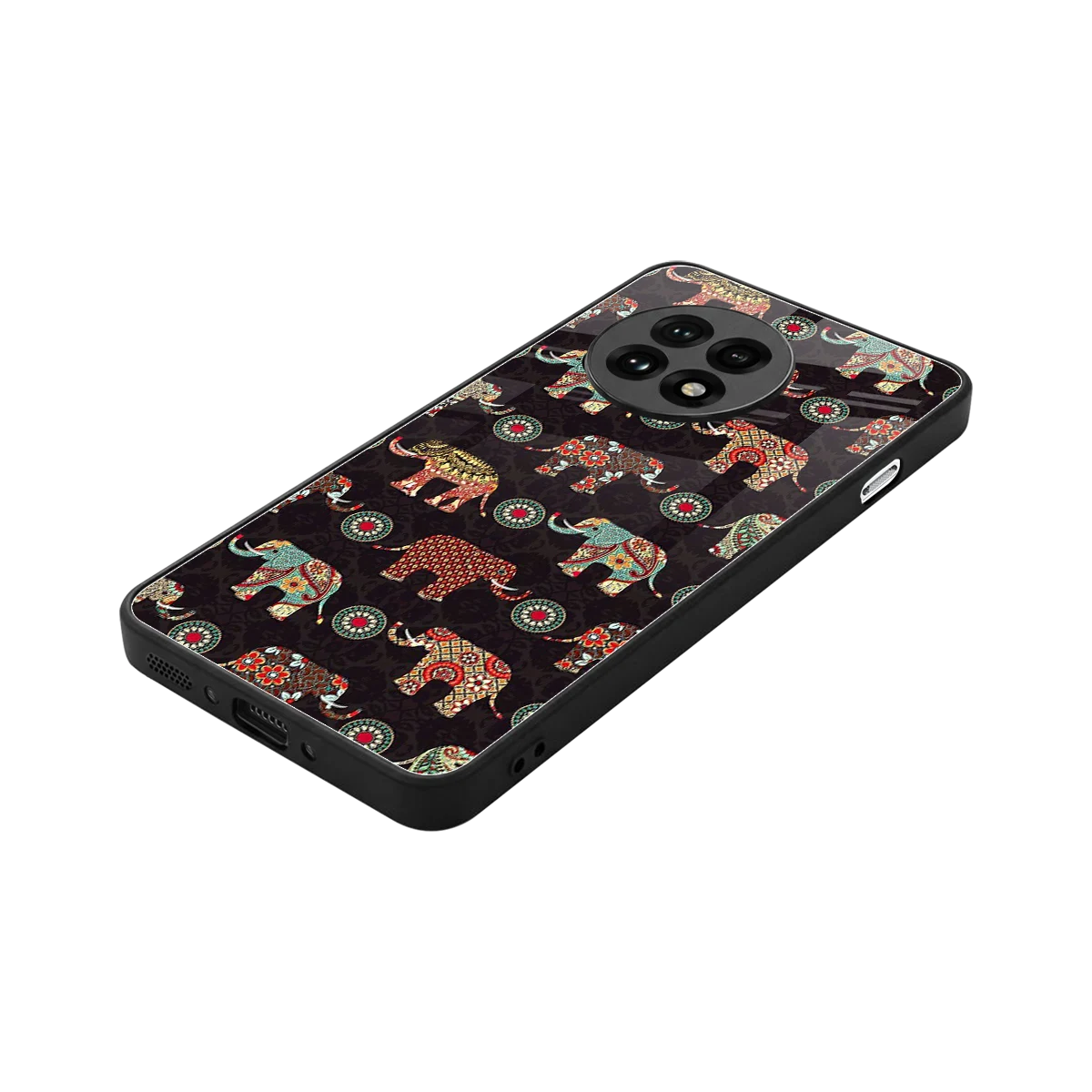 Elephant Art stylish phone case for oneplus 13r | glossy glass and slim fit