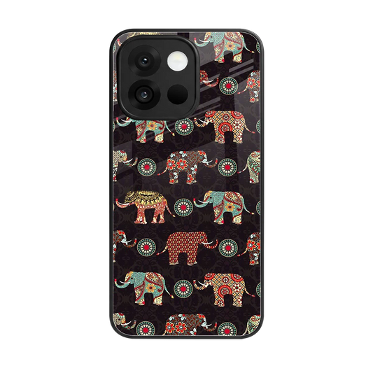 Elephant Art back phone cover | glass case for oneplus 13s