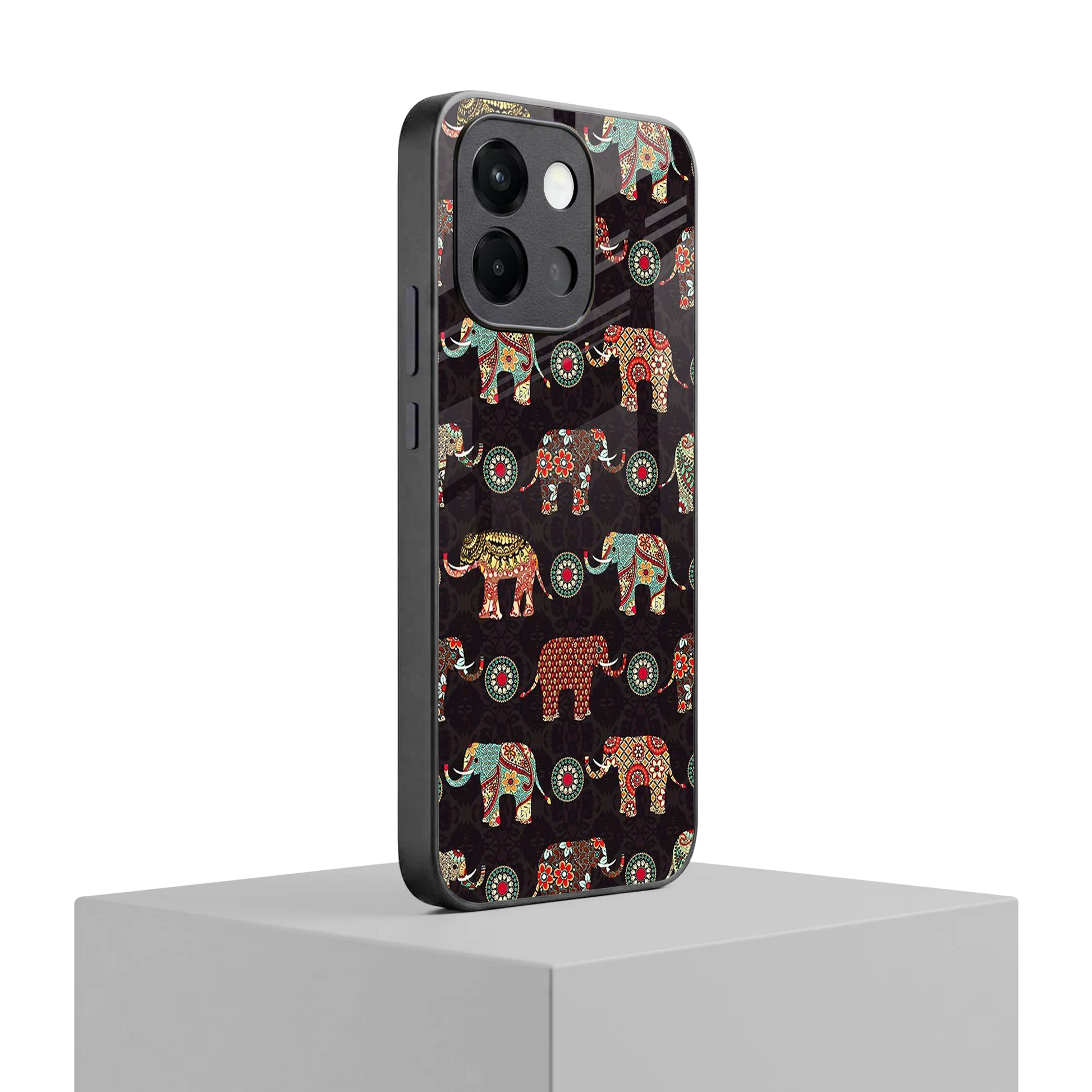 Elephant Art oneplus 13s mobile cover | shockproof glass phone case