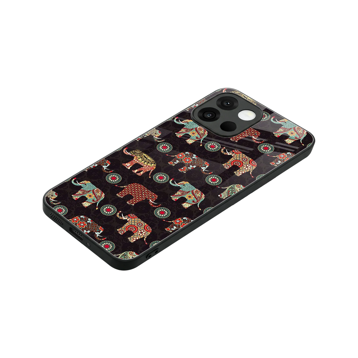 Elephant Art stylish phone case for oneplus 13s | glossy glass and slim fit
