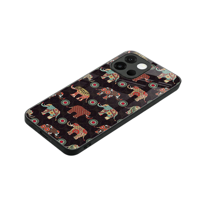 Elephant Art stylish phone case for oneplus 13s | glossy glass and slim fit