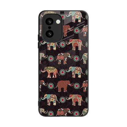 Elephant Art back phone cover | glass case for oneplus 15r