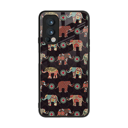 Elephant Art back phone cover | glass case for oneplus nord 2