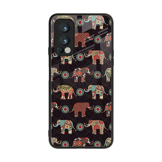 Elephant Art back phone cover | glass case for oneplus nord 2