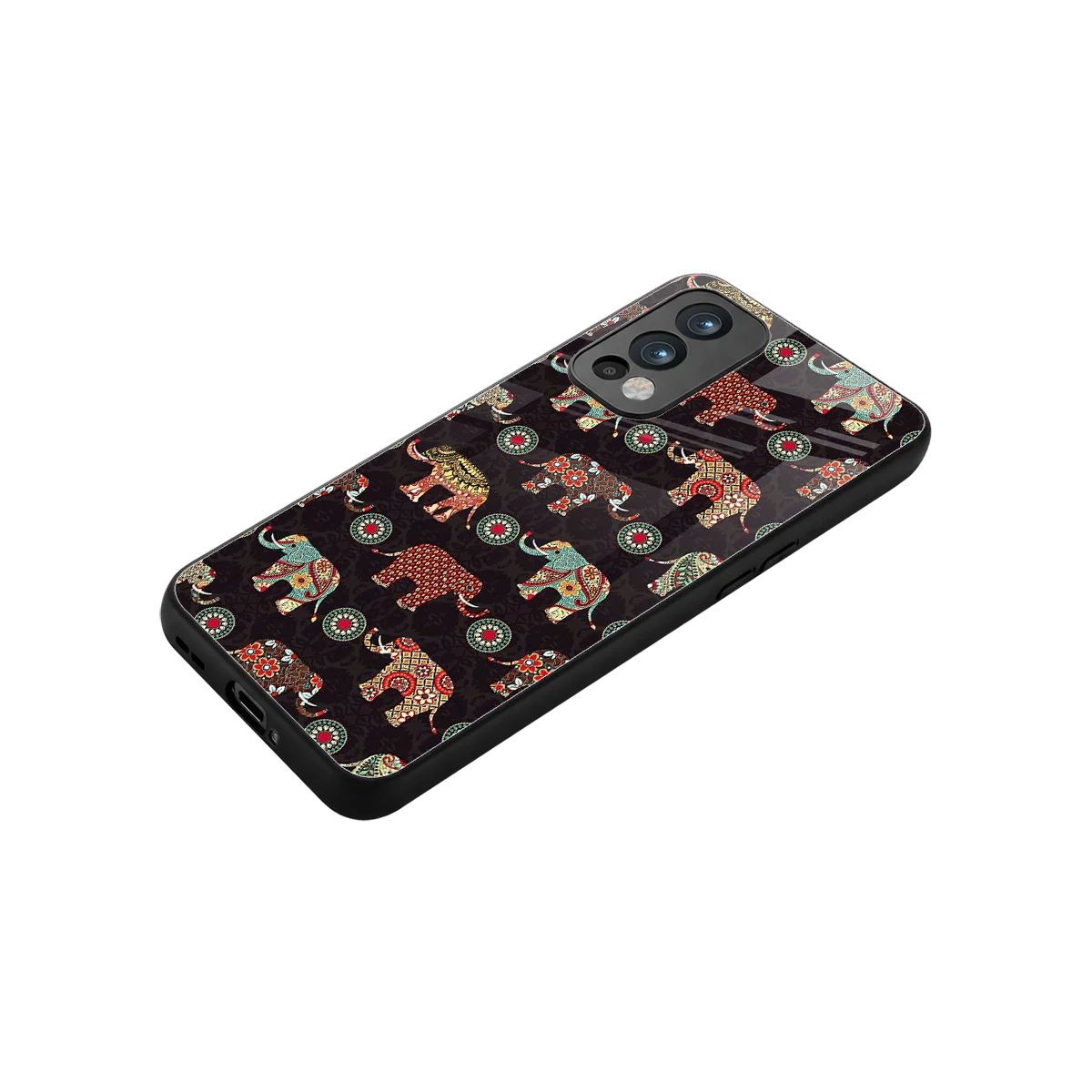 Elephant Art stylish phone case for oneplus nord 2 | glossy glass and slim fit