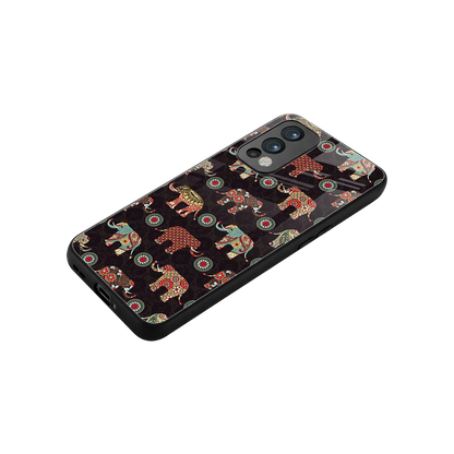 Elephant Art stylish phone case for oneplus nord 2 | glossy glass and slim fit