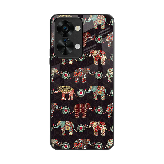 Elephant Art back phone cover | glass case for oneplus nord 2t