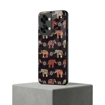 Elephant Art oneplus nord 2t mobile cover | shockproof glass phone case