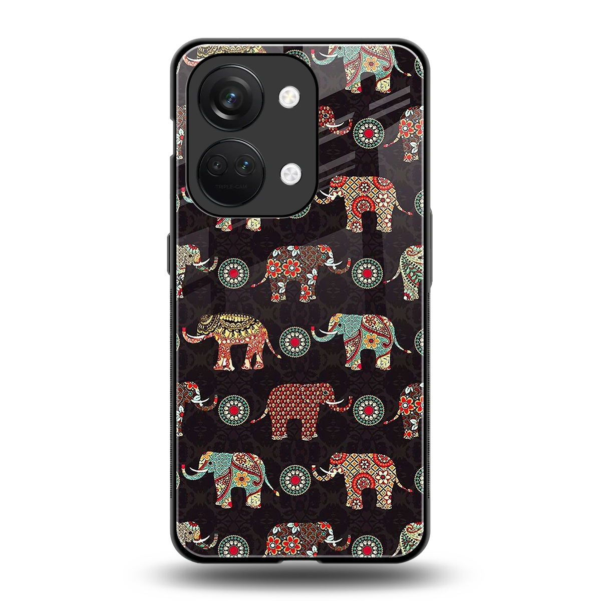 Elephant Art back phone cover | glass case for oneplus nord 3