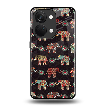 Elephant Art back phone cover | glass case for oneplus nord 3