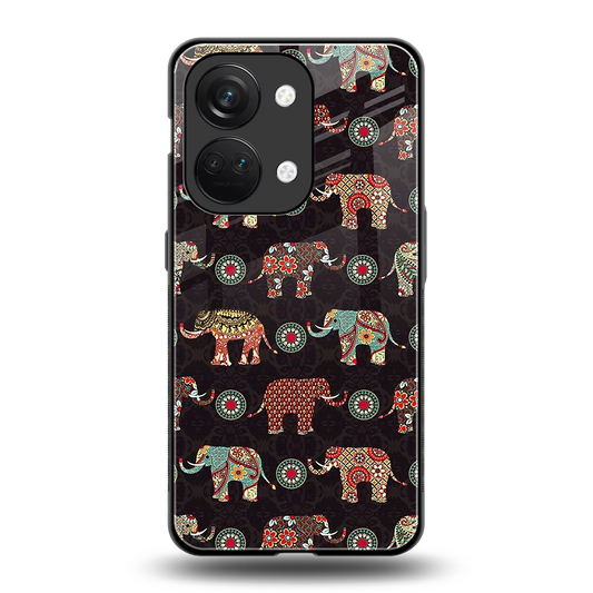 Elephant Art back phone cover | glass case for oneplus nord 3