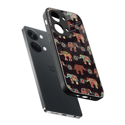 Elephant Art sleek oneplus nord 3 cover with tempered glass back and TPU edges