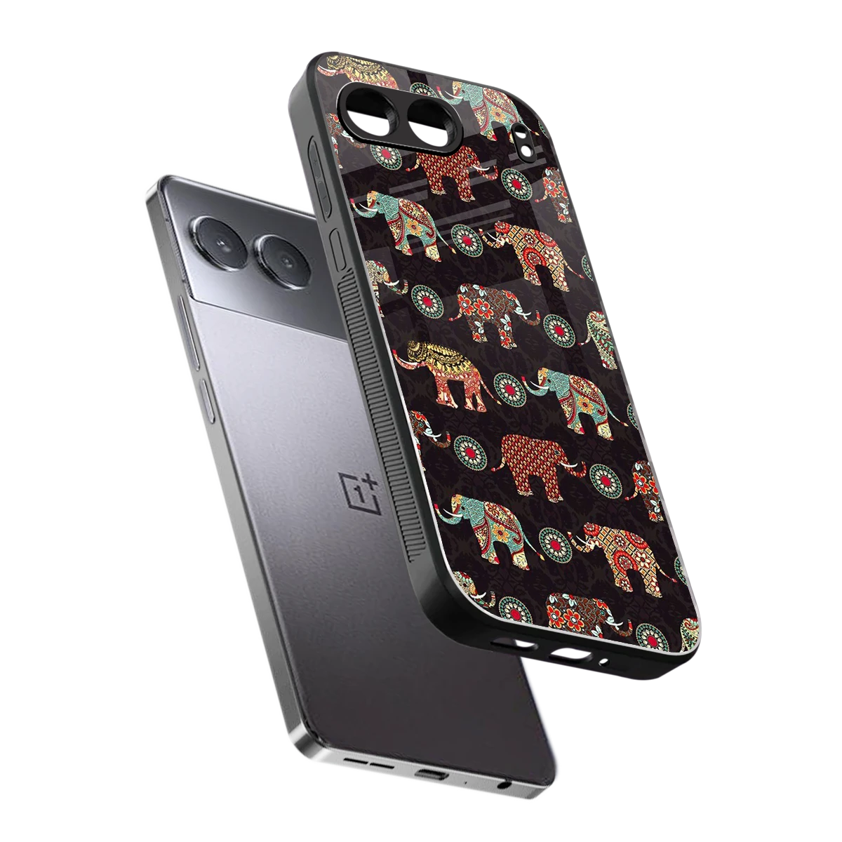 Elephant Art sleek oneplus nord 4 cover with tempered glass back and TPU edges
