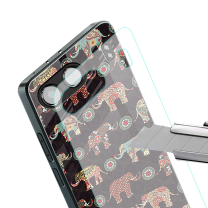 Elephant Art stylish phone case for oneplus nord 4 | glossy glass and slim fit