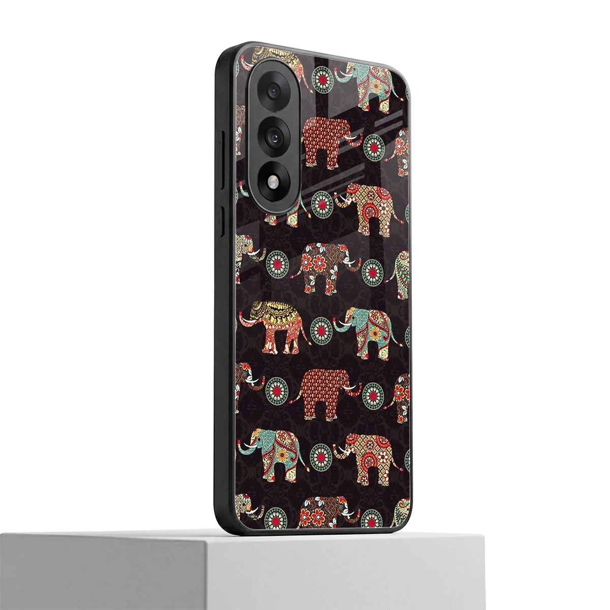 Elephant Art oneplus nord 5 mobile cover | shockproof glass phone case