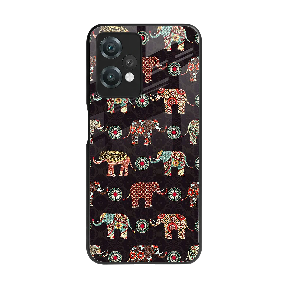 Elephant Art back phone cover | glass case for oneplus nord ce 2 lite