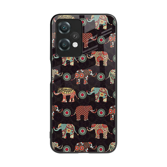 Elephant Art back phone cover | glass case for oneplus nord ce 2 lite