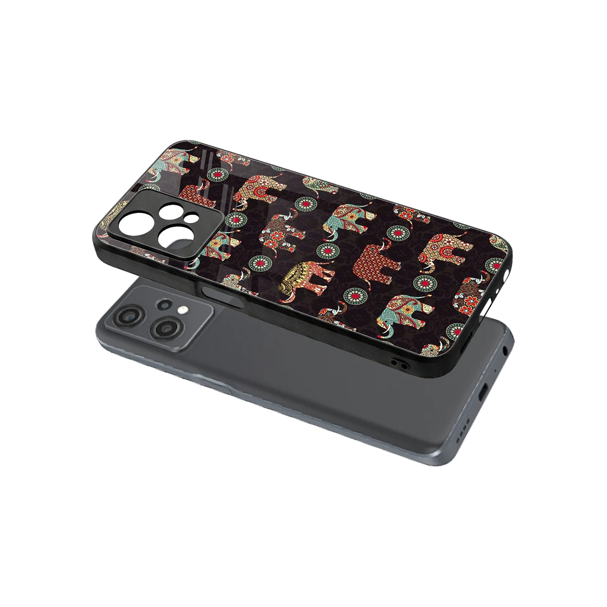 Elephant Art sleek oneplus nord ce 2 lite cover with tempered glass back and TPU edges