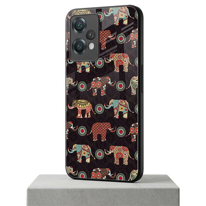 Elephant Art oneplus nord ce 2 lite mobile cover | shockproof glass phone case