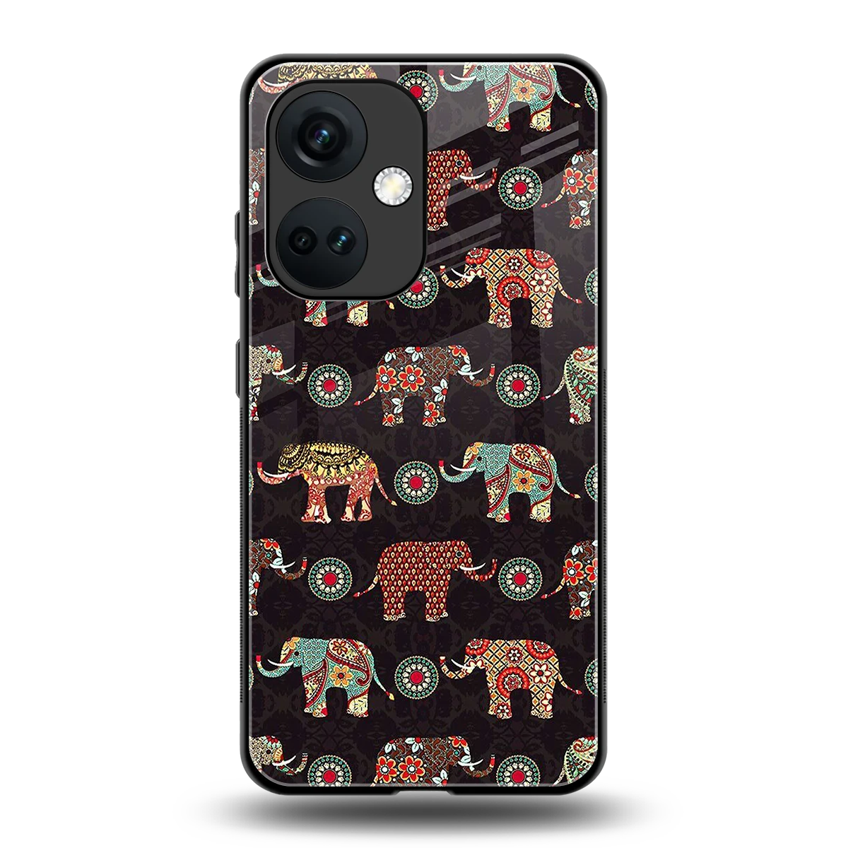 Elephant Art back phone cover | glass case for oneplus nord ce 3