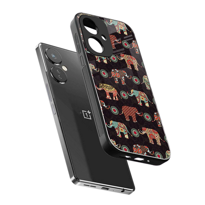 Elephant Art sleek oneplus nord ce 3 cover with tempered glass back and TPU edges