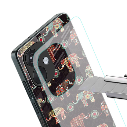 Elephant Art stylish phone case for oneplus nord ce 3 | glossy glass and slim fit