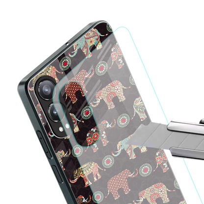 Elephant Art stylish phone case for oneplus nord ce 4 lite | glossy glass and slim fit