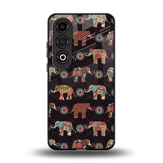 Elephant Art back phone cover | glass case for oneplus nord ce 4