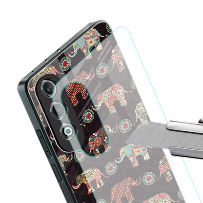 Elephant Art stylish phone case for oneplus nord ce 4 | glossy glass and slim fit